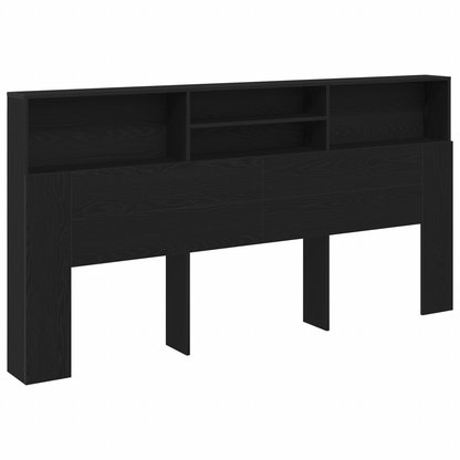 Sort Eg Hovedgærde Skab, 200X19X103,5 Cm