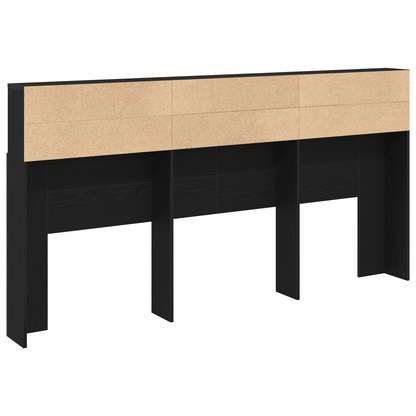 Sort Eg Hovedgærde Skab, 200X19X103,5 Cm