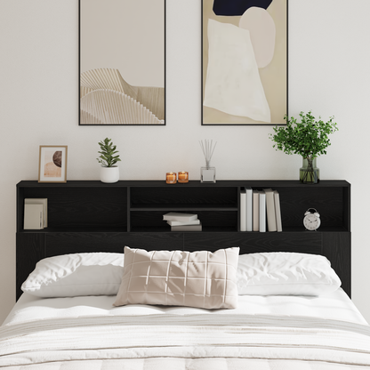 Sort Eg Hovedgærde Skab, 200X19X103,5 Cm