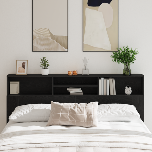 Sort Eg Hovedgærde Skab, 200X19X103,5 Cm