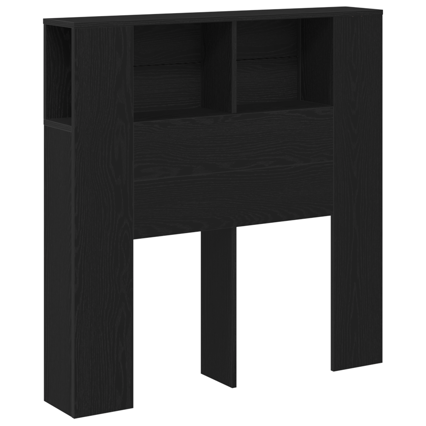 Hovedgærdet Skab Sort Eg 100X19X104,5 Cm Lavet Af Konstrueret Træ
