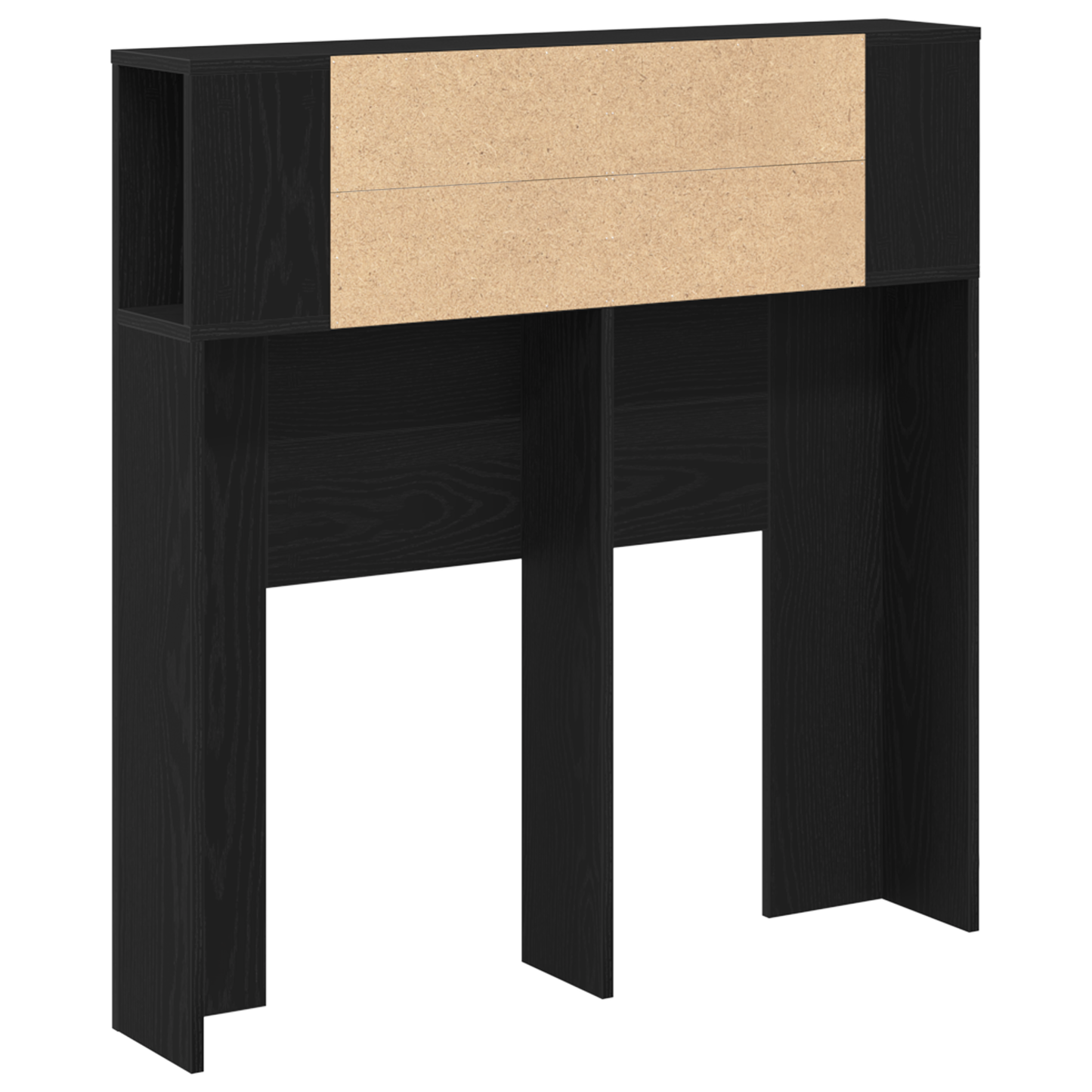 Hovedgærdet Skab Sort Eg 100X19X104,5 Cm Lavet Af Konstrueret Træ