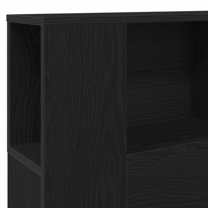 Sort Eg Hovedgavl Skab - 160X19X104.5 Cm Lavet Af Konstrueret Træ