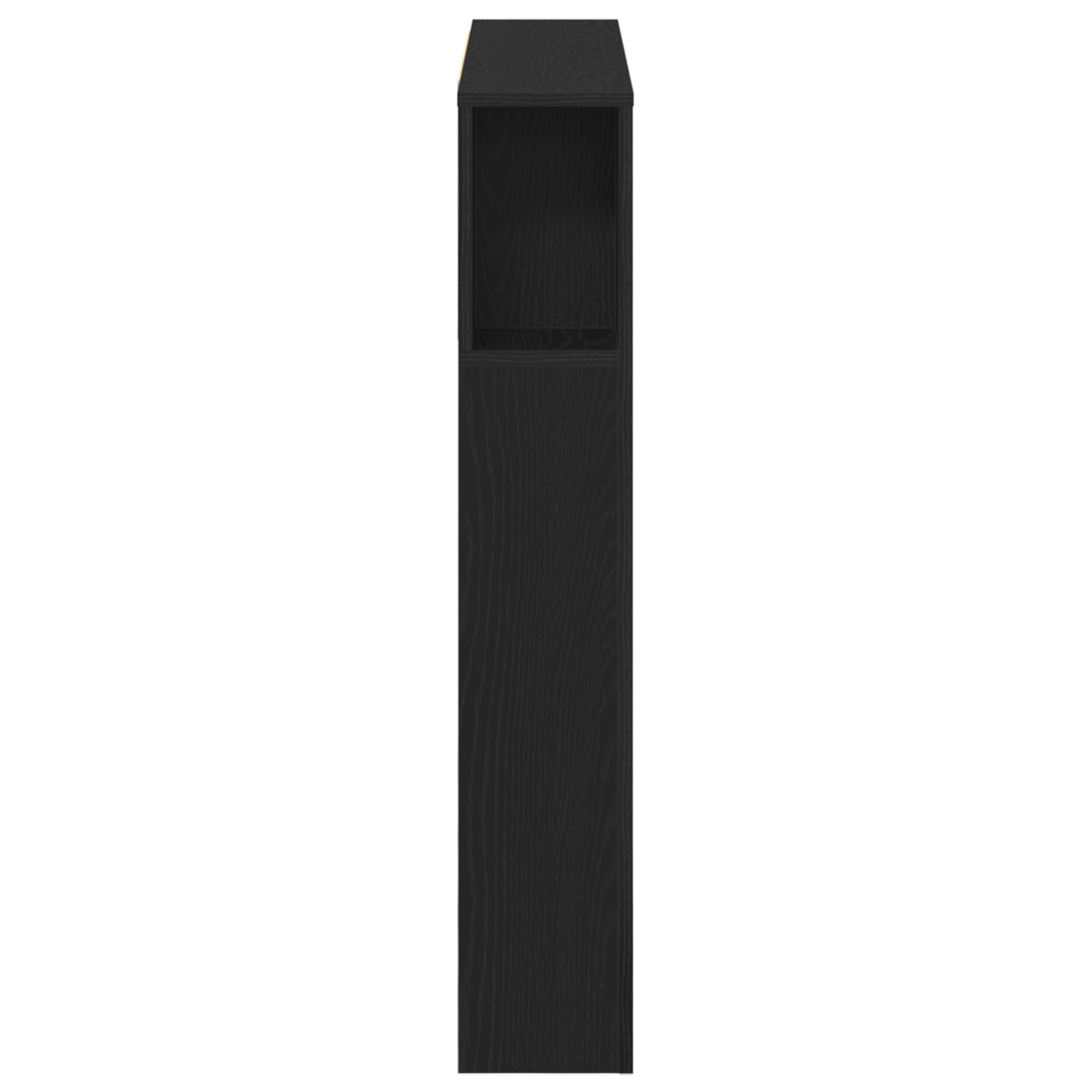 Sort Eg Hovedgavl Skab - 160X19X104.5 Cm Lavet Af Konstrueret Træ
