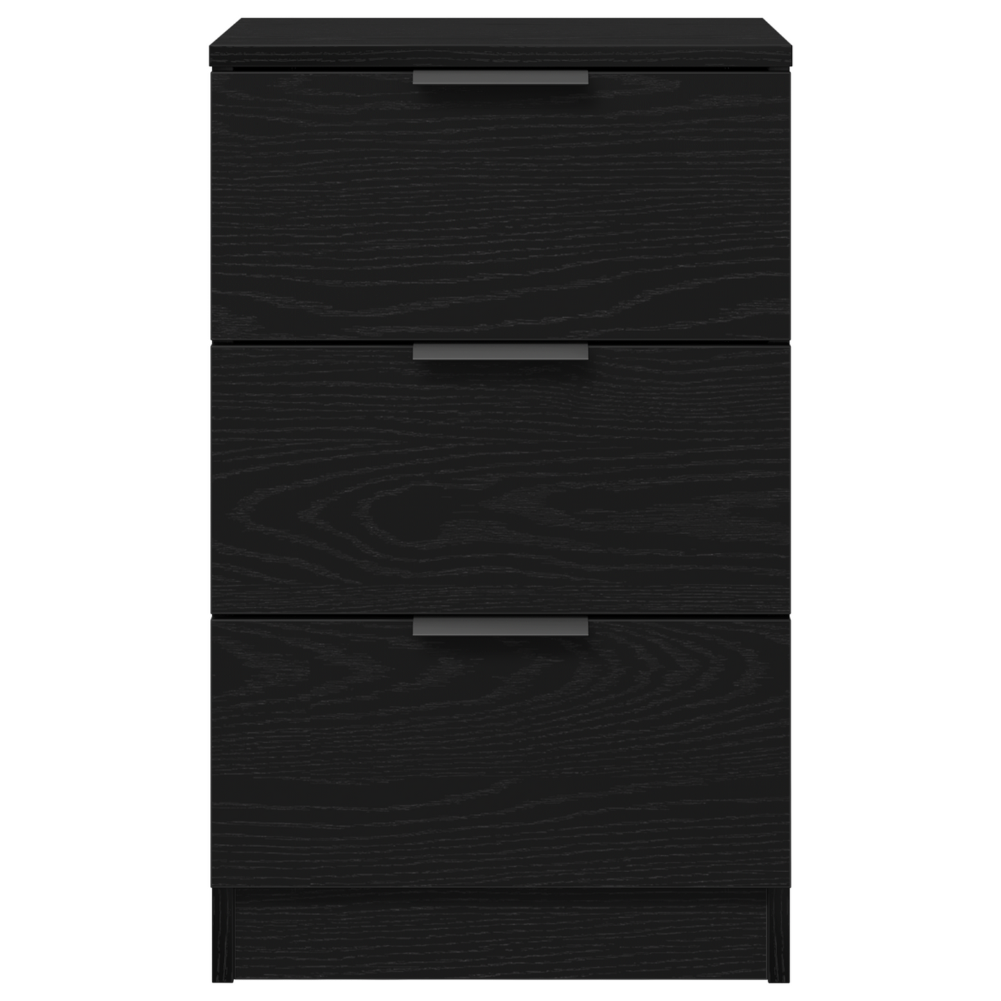 Sort Eg Sengebord - 40X65X65 Cm