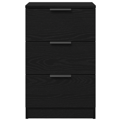 Sort Eg Sengebord - 40X65X65 Cm