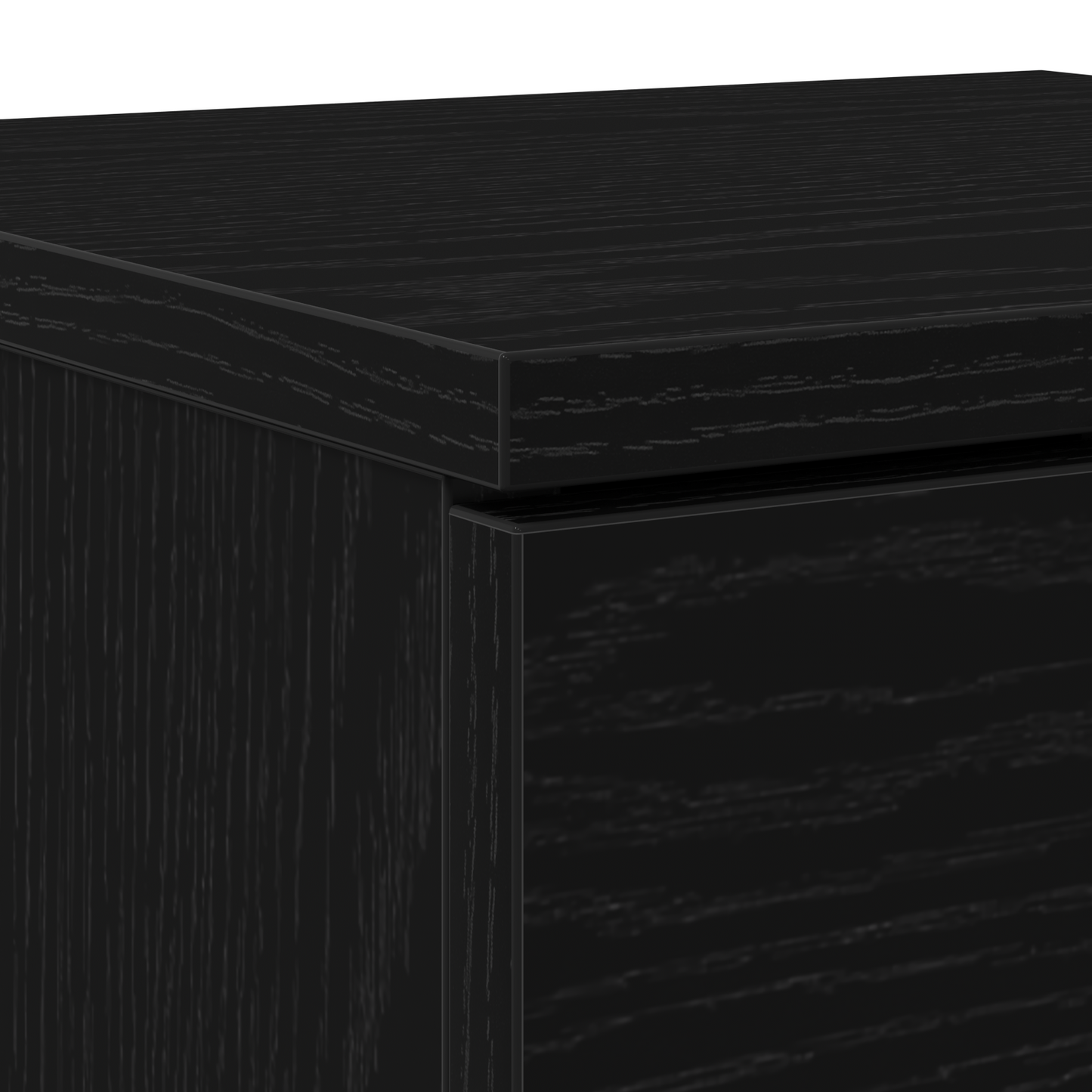 Sort Eget Sideboard Sort Eg 30 X 30 X 70 Cm Konstrueret Træ