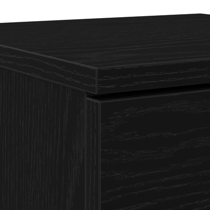 Sort Eget Sideboard Sort Eg 30 X 30 X 70 Cm Konstrueret Træ