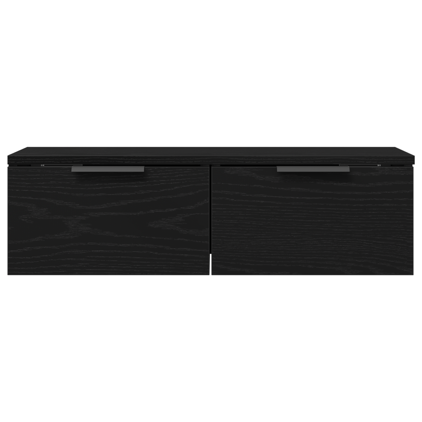 Sort Eg Vægskab 68X30X20 Cm Fremstillet Af Ingeniørtræ