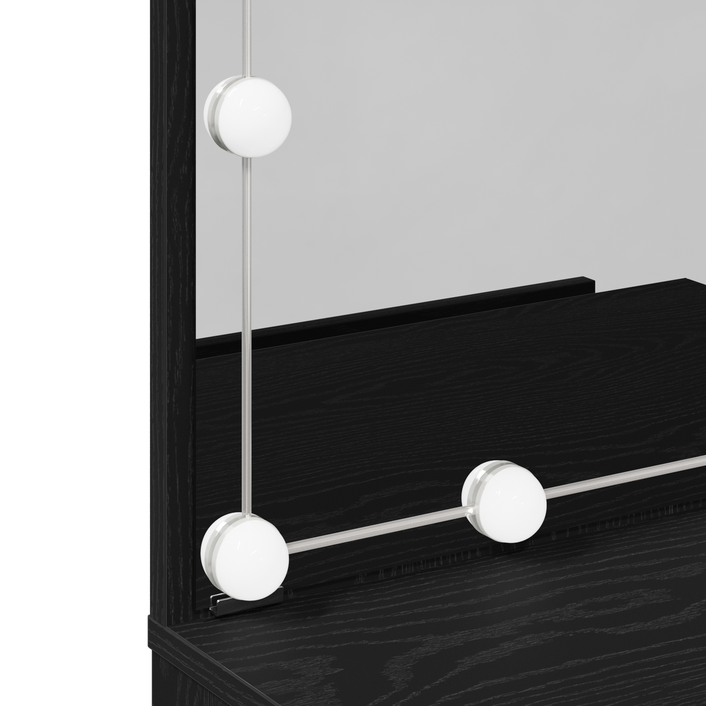 Klædeskab Med Skuffe Sort Eg 60 X 40 X 140 Cm Konstrueret Træ