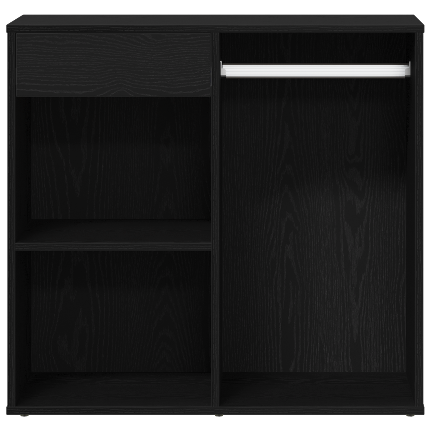 Sort Eg Kosmetiks Cabinet 80X40X75 Cm Lavet Af Konstrueret Træ