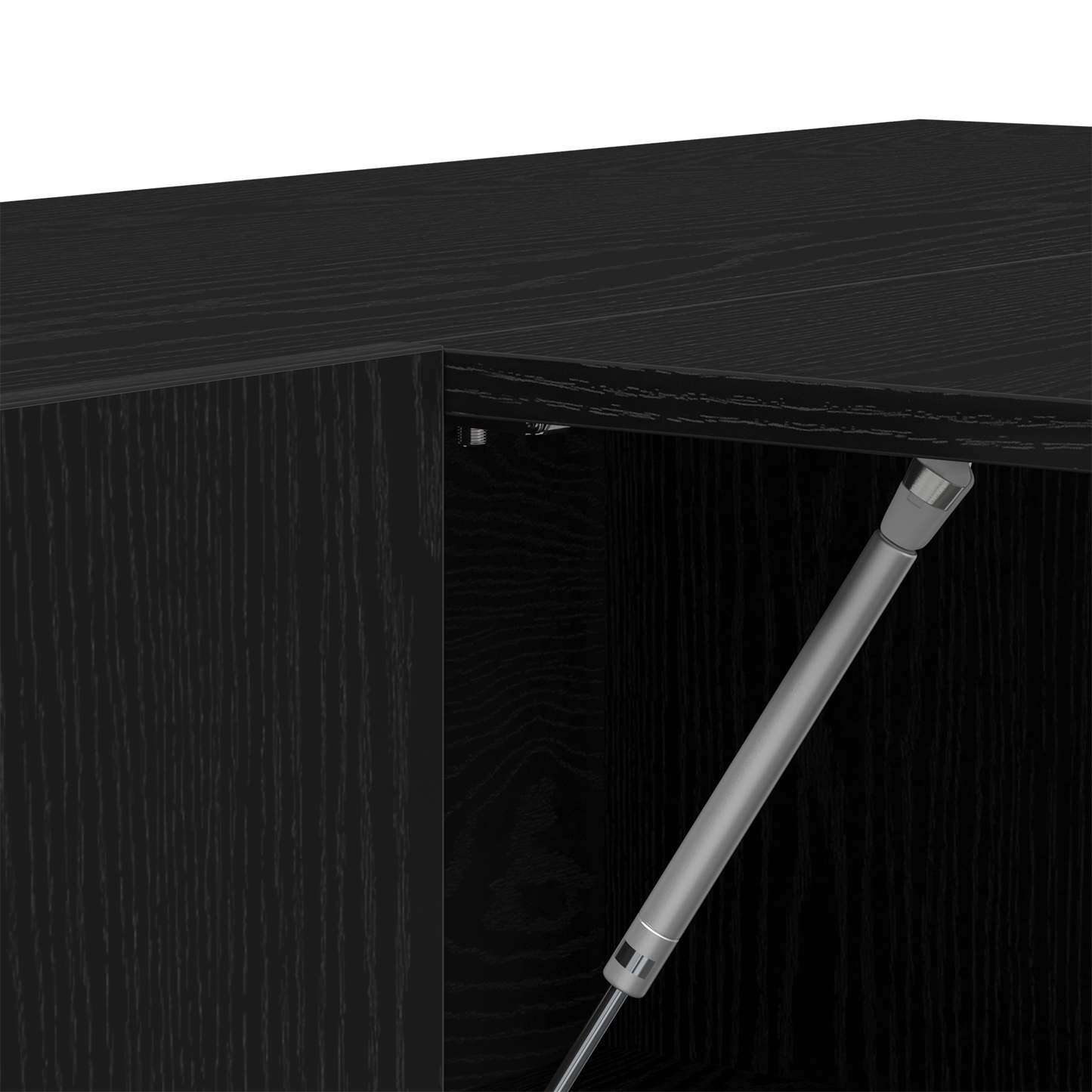 Gangskab Sort Eg 97,5X37X99 Cm Konstrueret Træ