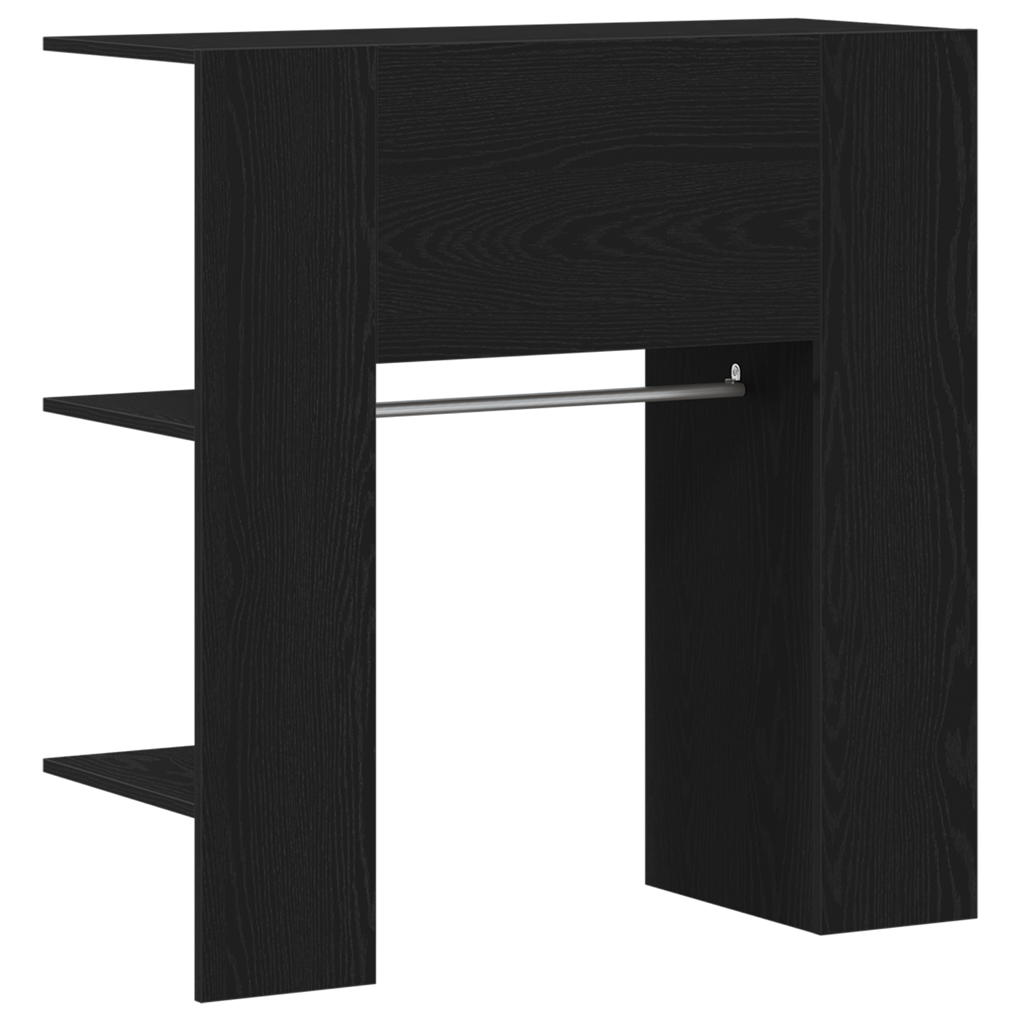Gangskab Sort Eg 97,5X37X99 Cm Konstrueret Træ