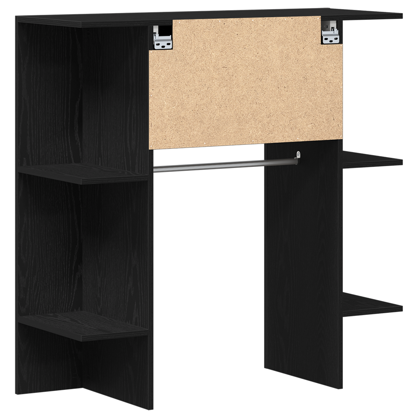 Gangskab Sort Eg 97,5X37X99 Cm Konstrueret Træ