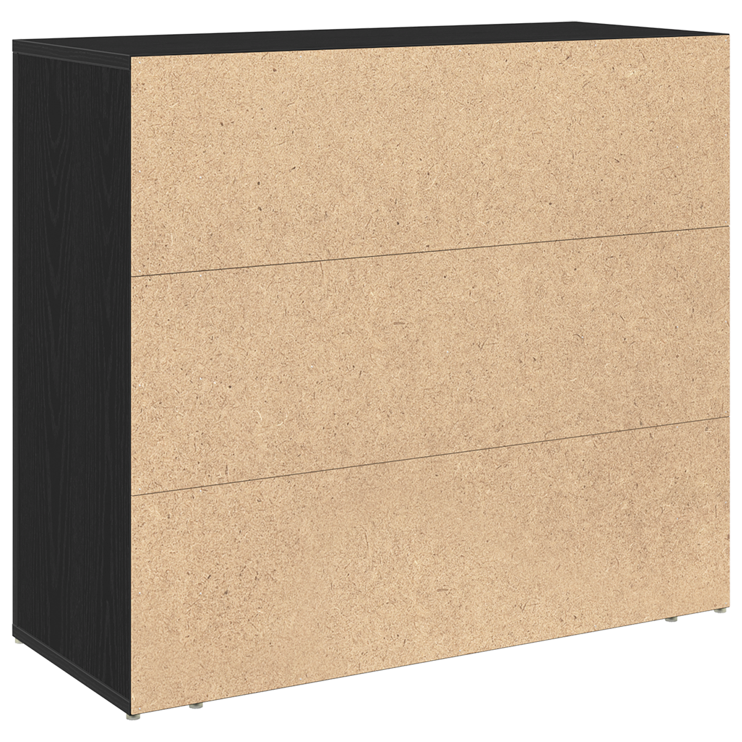 Skænk Sort Eg 80 X 33 X 70 Cm Konstrueret Træ