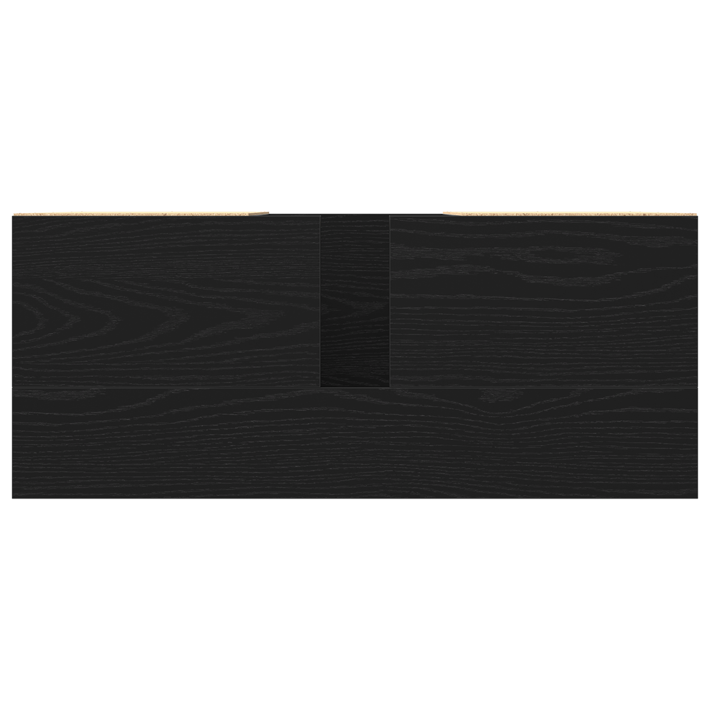 Vaskeskab Med Skuffe Sort Eg 80 X 33 X 60 Cm Konstrueret Træ