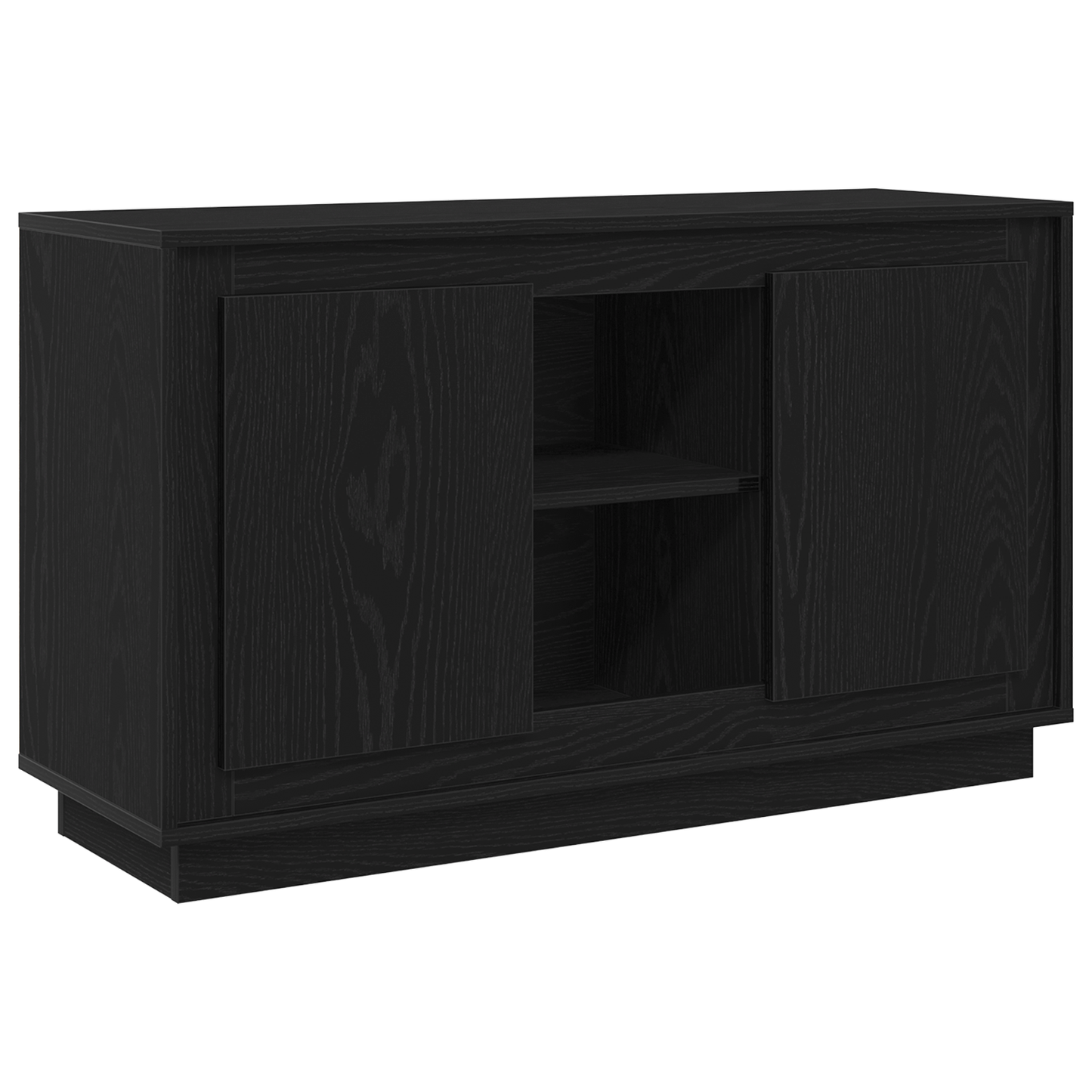 Skænk Sort Eg 102 X 35 X 60 Cm Konstrueret Træ