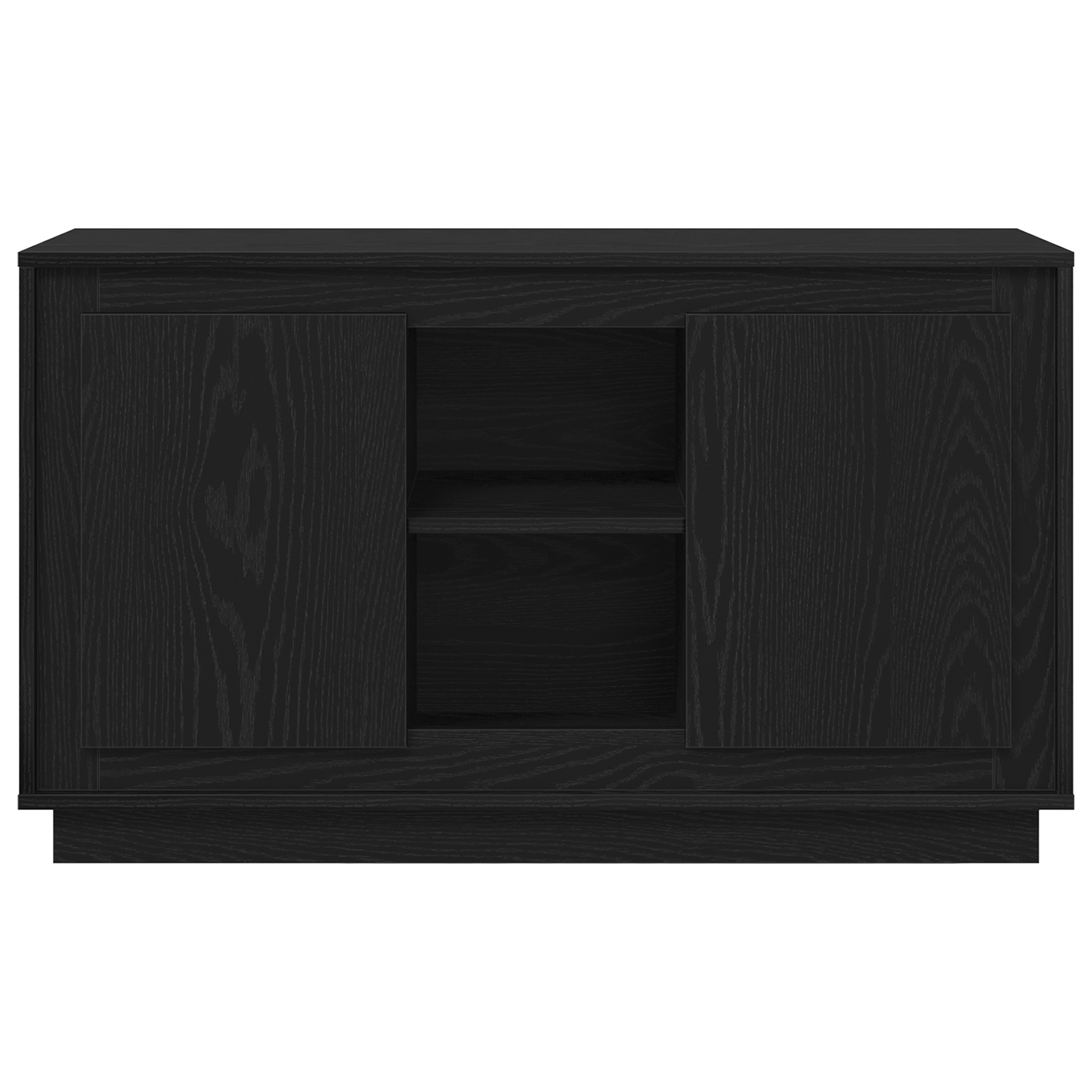 Skænk Sort Eg 102 X 35 X 60 Cm Konstrueret Træ