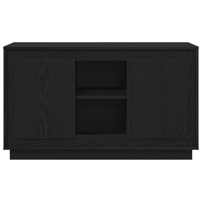 Skænk Sort Eg 102 X 35 X 60 Cm Konstrueret Træ