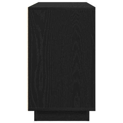 Skænk Sort Eg 102 X 35 X 60 Cm Konstrueret Træ
