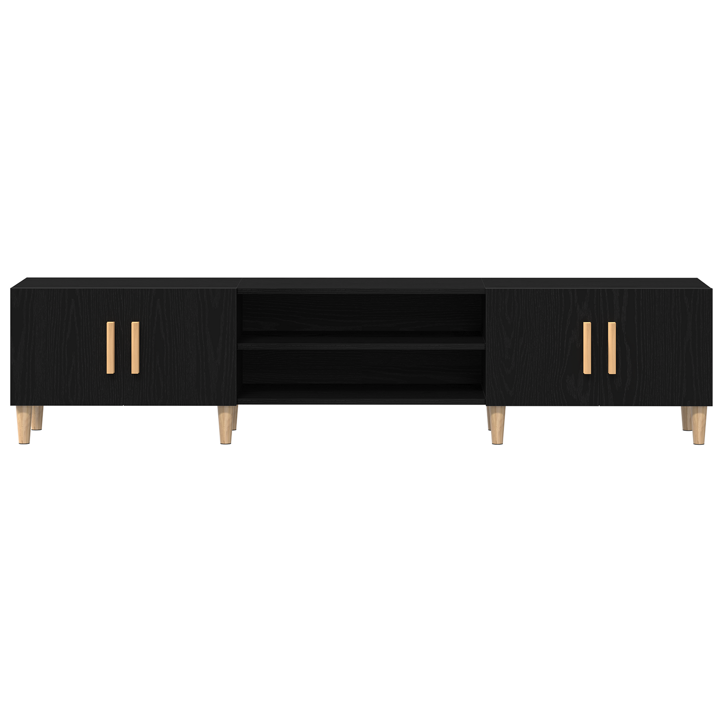 Tv Kabinet Sort Eg 180 X 31.5 X 40 Cm Konstrueret Træ