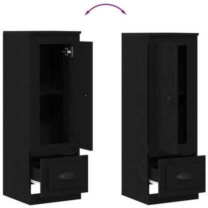 Highboard Sort Eg Sort Eg 36 X 35,5 X 103,5 Cm Konstrueret Træ