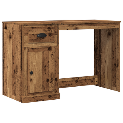 Skrivebord Med Opbevaring Gammel Træ 50X115X75 Cm Ingeniørtræ