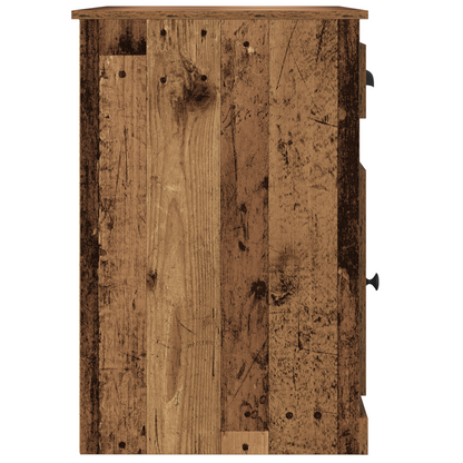 Skrivebord Med Opbevaring Gammel Træ 50X115X75 Cm Ingeniørtræ
