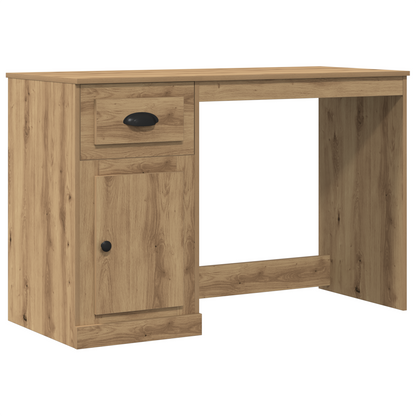Skrivebord Med Opbevaring Artisan Eg 50X115X75 Cm Konstrueret Træ
