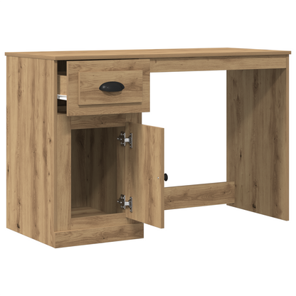 Skrivebord Med Opbevaring Artisan Eg 50X115X75 Cm Konstrueret Træ