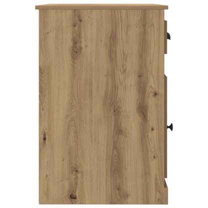 Skrivebord Med Opbevaring Artisan Eg 50X115X75 Cm Konstrueret Træ