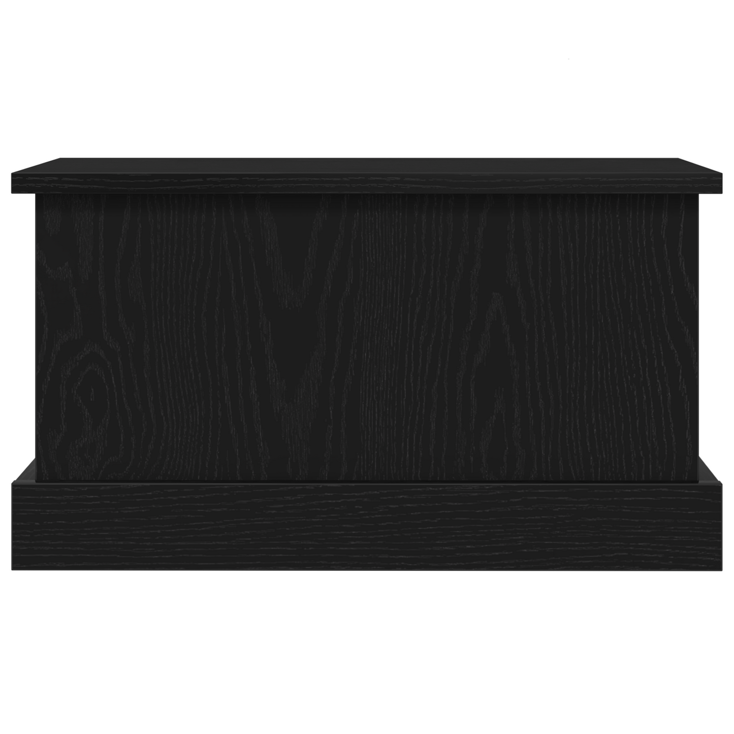 Opbevaringskasse Sort Eg 50 X 30 X 28 Cm Konstrueret Træ