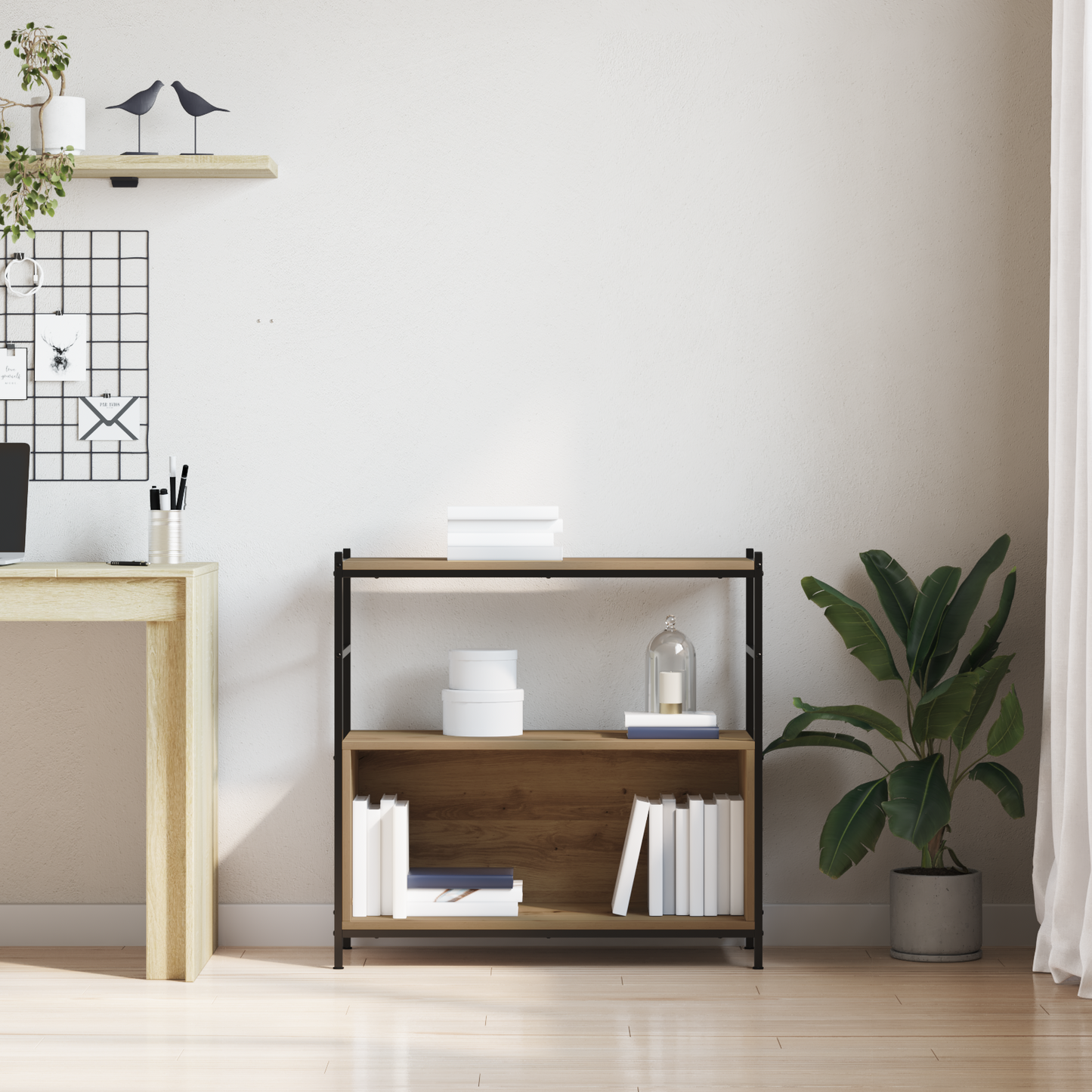 Bogreol Artisan Eg 80 X 30 X 78.5 Cm Konstrueret Træ