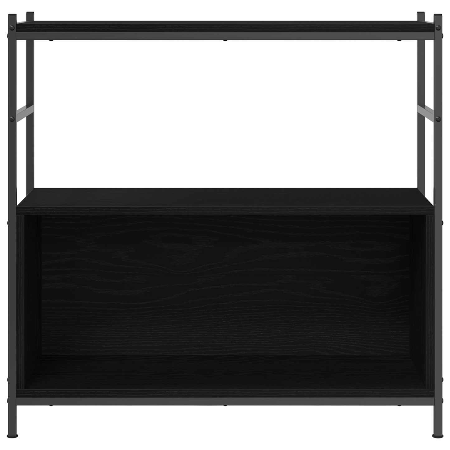 Bogreol Sort Eg 80 X 30 X 78.5 Cm Konstrueret Træ