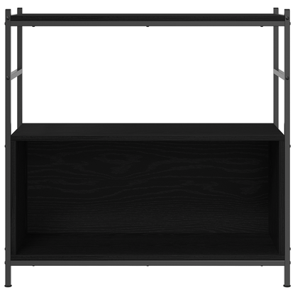 Bogreol Sort Eg 80 X 30 X 78.5 Cm Konstrueret Træ