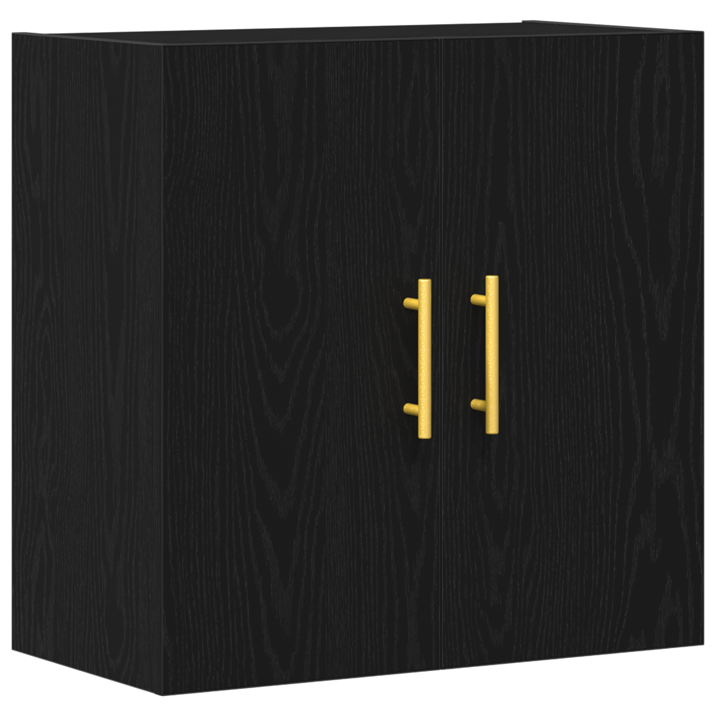 Vægreol Sort Eg 60X31X70 Cm Ingeniørtræ