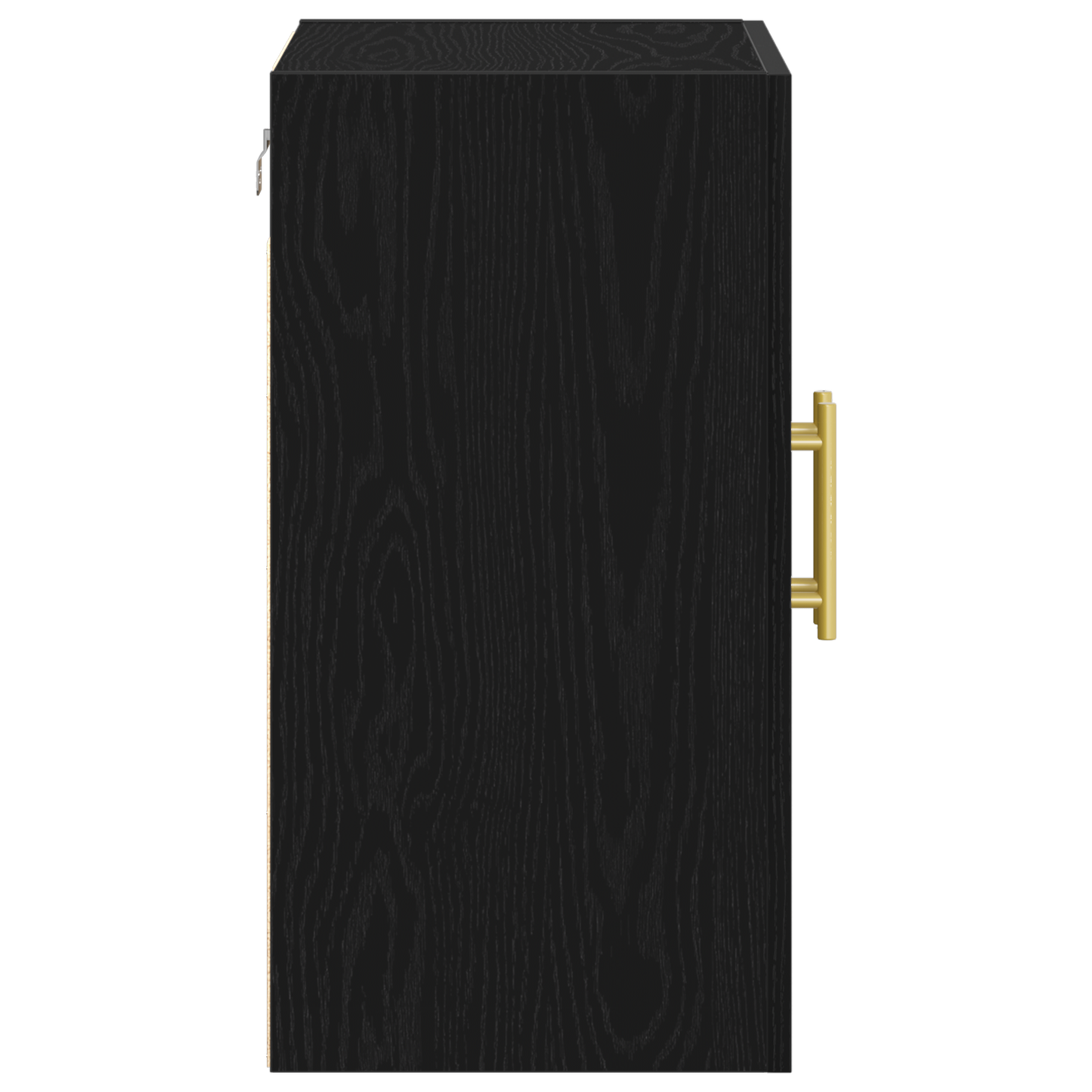 Vægreol Sort Eg 60X31X70 Cm Ingeniørtræ