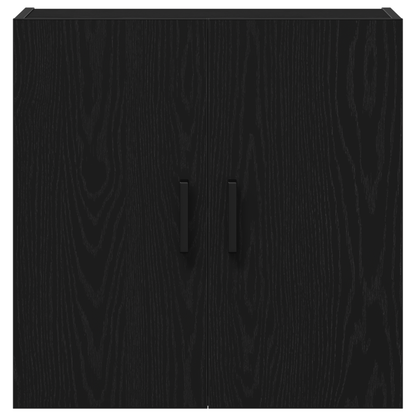 Vægskab Sort Eg 60X31X60 Cm Konstrueret Træ