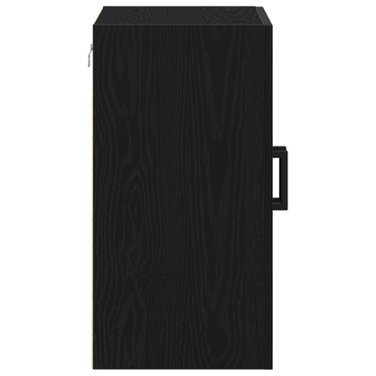 Vægskab Sort Eg 60X31X60 Cm Konstrueret Træ