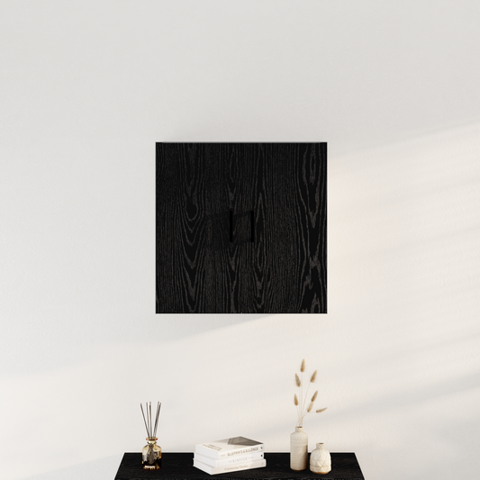 Vægskab Sort Eg 60X31X60 Cm Konstrueret Træ