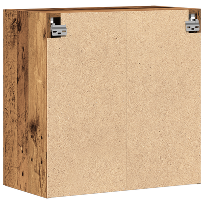 Vægmonteret Skab Gammelt Træ 60X31,5X60 Cm Ingeniørtræ