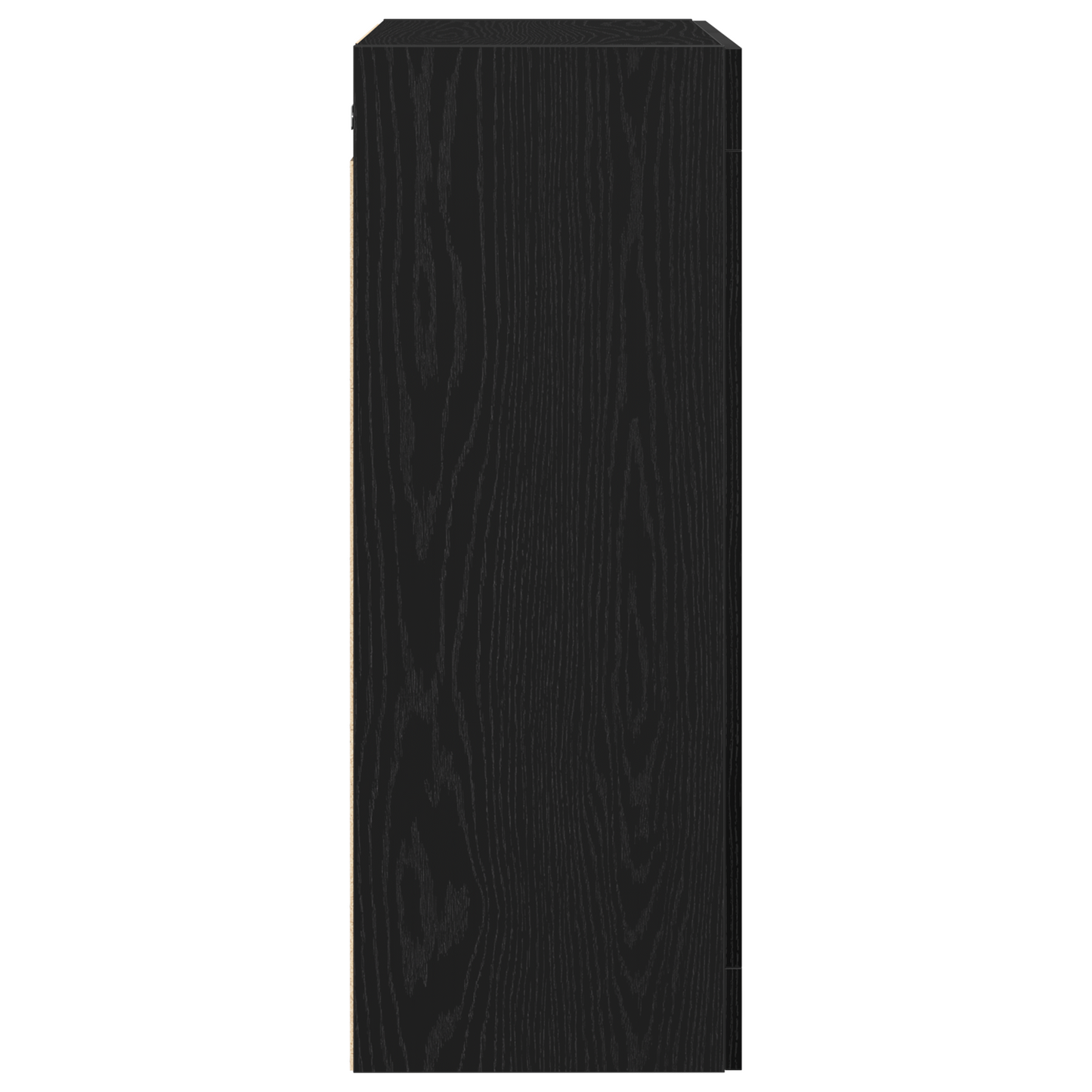Væghængt Skab Sort Eg 69.5 X 34 X 90 Cm Konstrueret Træ