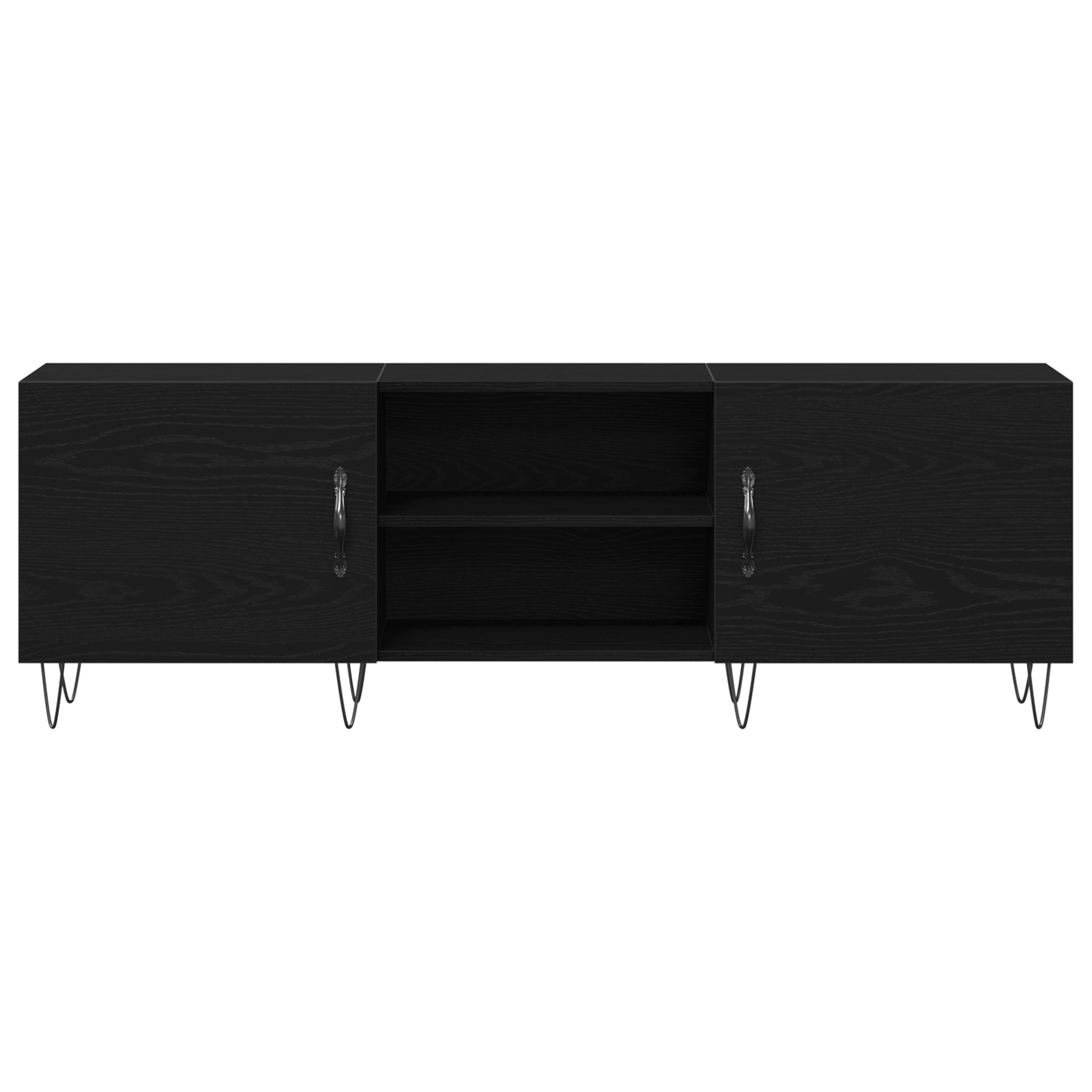 Tv-Skab Sort Eg 150 X 30 X 50 Cm Konstrueret Træ