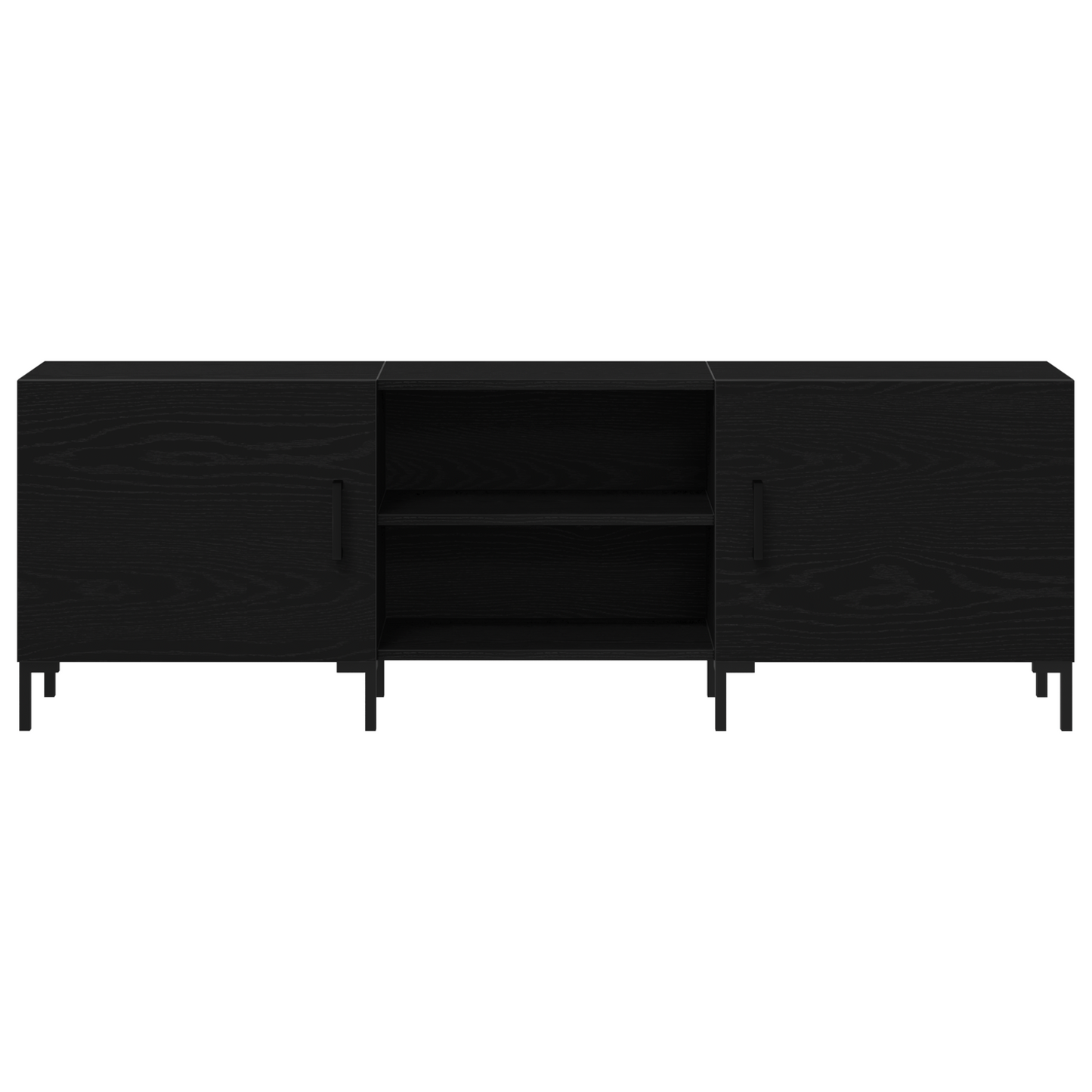 Tv-Skab Sort Eg 150 X 30 X 50 Cm Konstrueret Træ