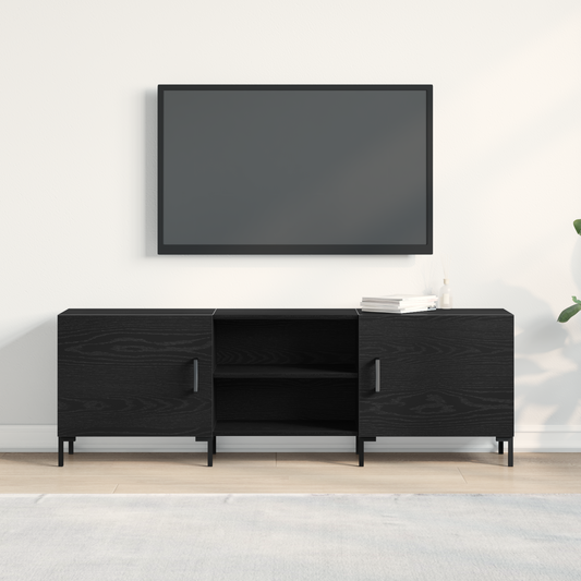 Tv-Skab Sort Eg 150 X 30 X 50 Cm Konstrueret Træ