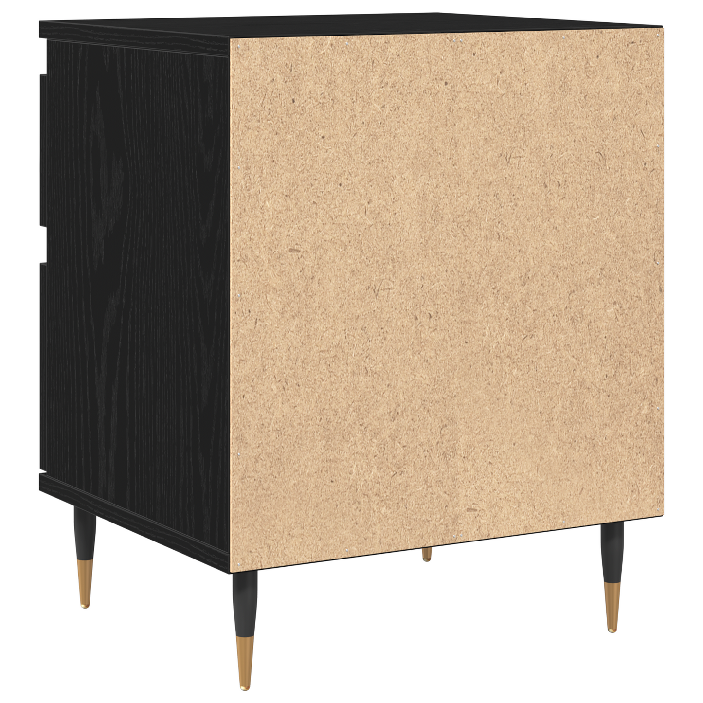 Sengebord Sort Eg 40X35X50 Cm Konstrueret Træ