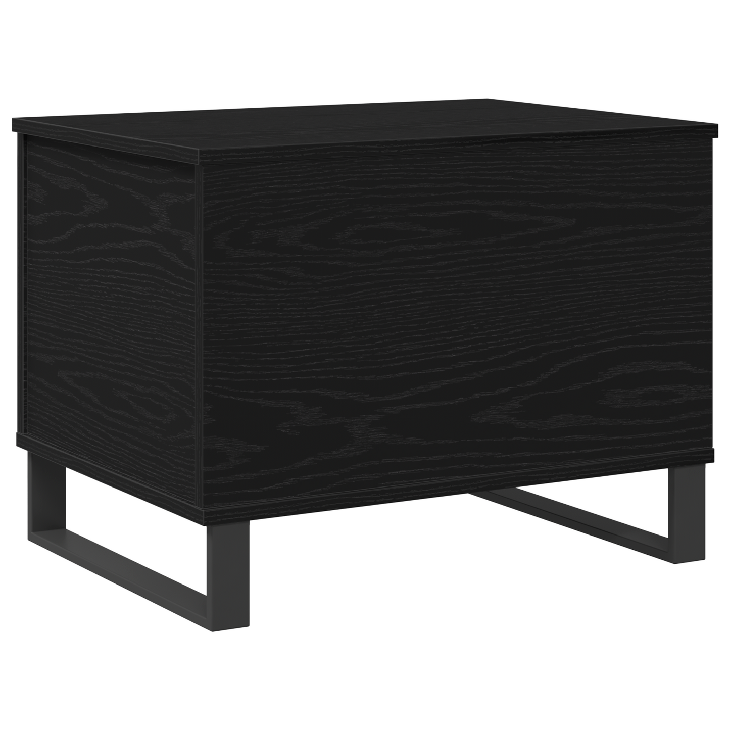 Kaffebord Lift Top Sort Eg 60X44,5X45 Cm Konstrueret Træ