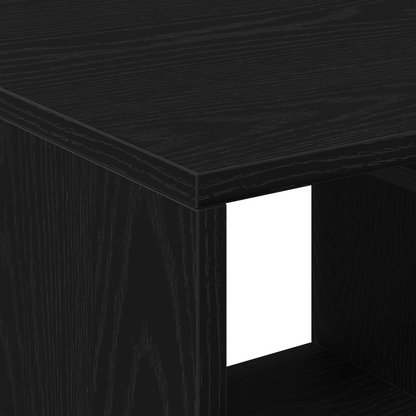 Kaffebord Sort Eg 90X49X45 Cm Konstrueret Træ
