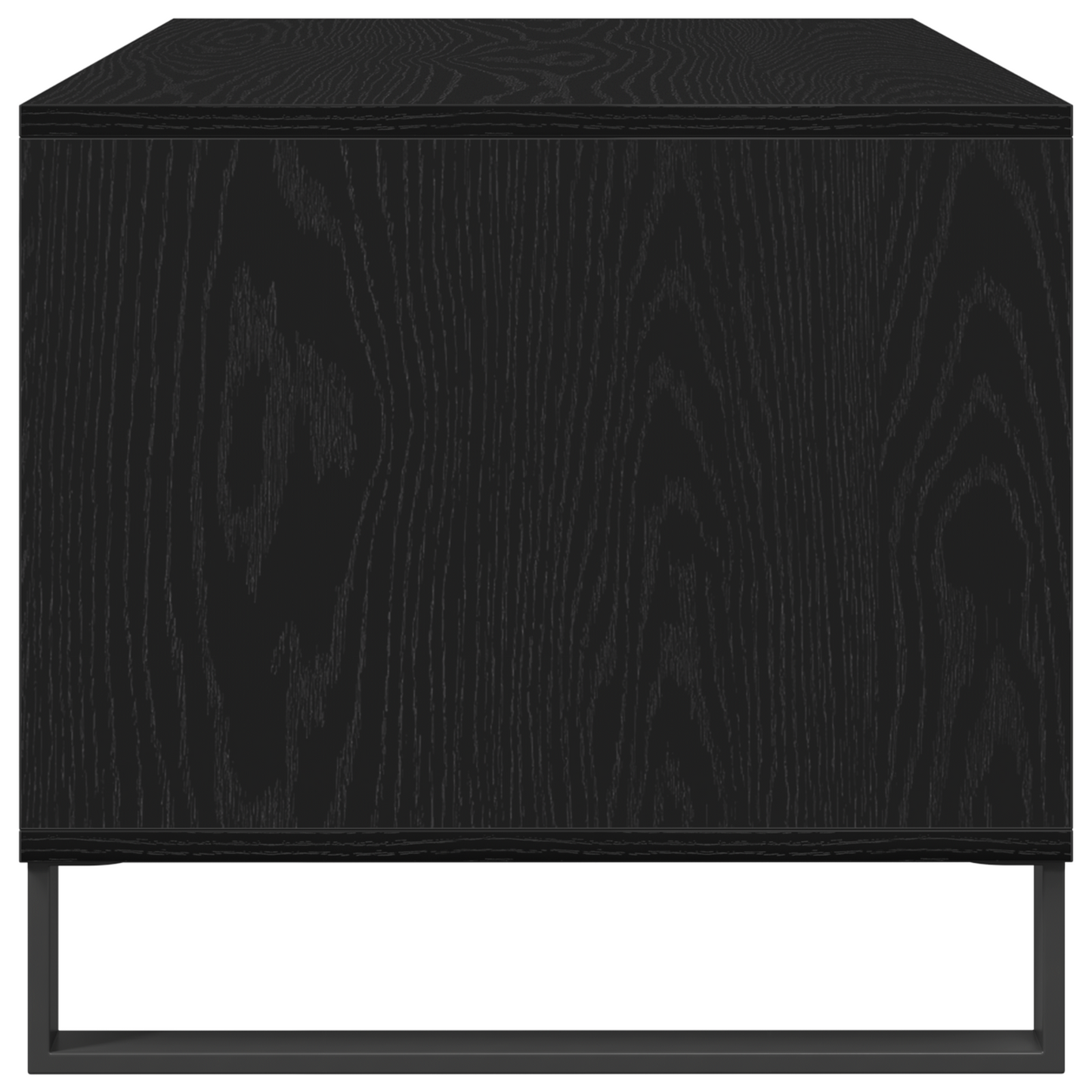 Kaffebord Sort Eg 90X49X45 Cm Konstrueret Træ