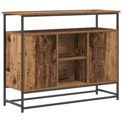 Sideboard Gammelt Træ 100 X 35 X 80 Cm Konstrueret Træ